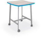 Mooreco Akt Table – Wavy Square, Laminate Top, Fixed Height Available in 29