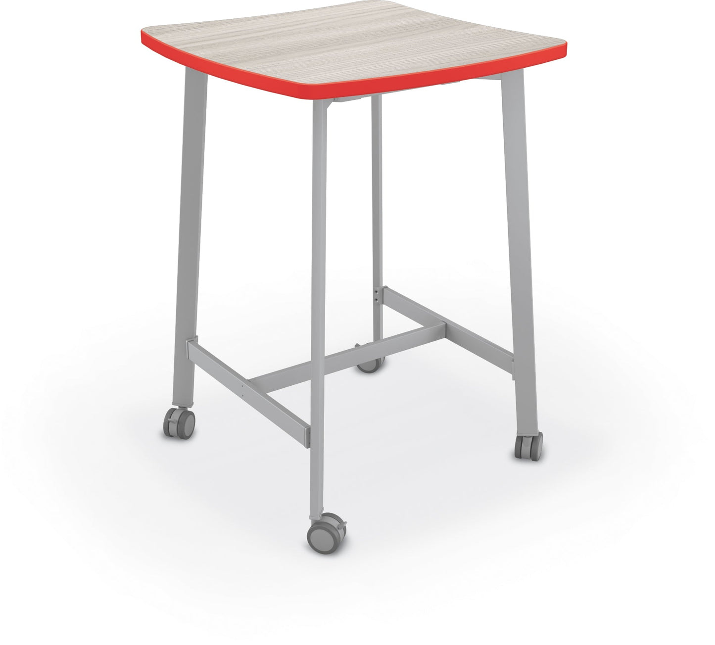 Mooreco Akt Table – Wavy Square, Laminate Top, Fixed Height Available in 29"H, 36"H, or 42"H - SchoolOutlet