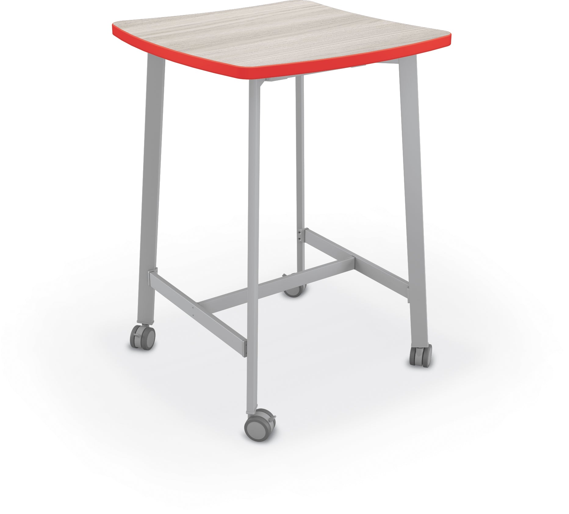 Mooreco Akt Table – Wavy Square, Laminate Top, Fixed Height Available in 29"H, 36"H, or 42"H - SchoolOutlet
