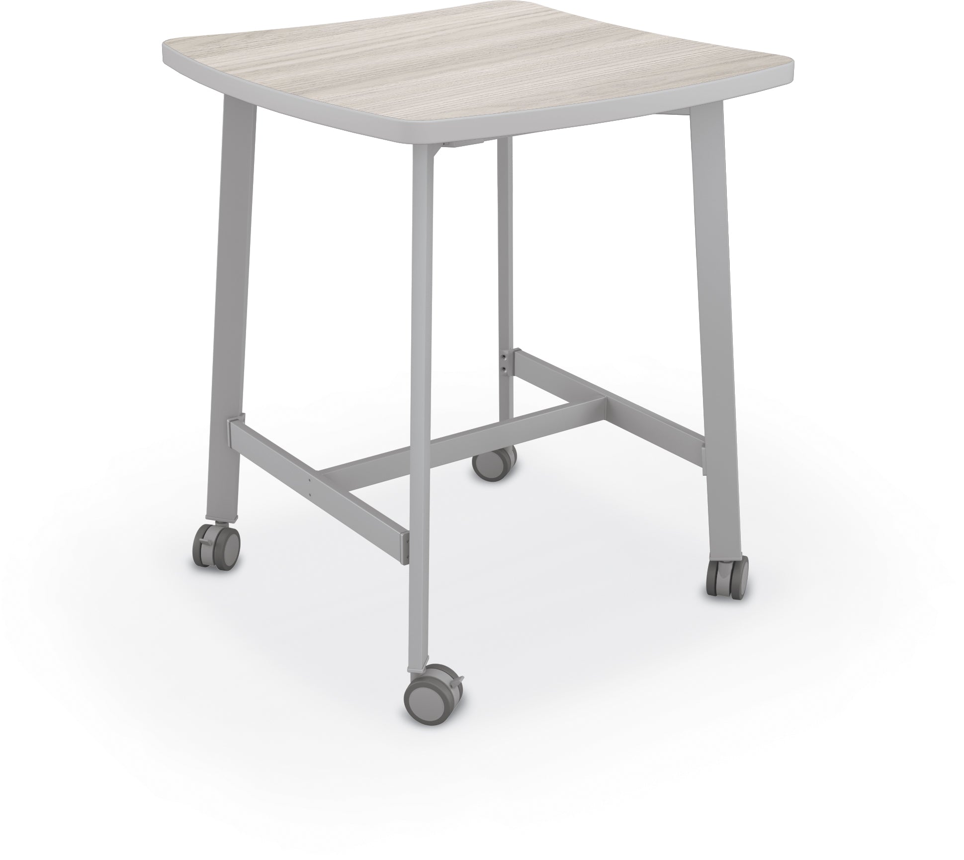 Mooreco Akt Table – Wavy Square, Laminate Top, Fixed Height Available in 29"H, 36"H, or 42"H - SchoolOutlet