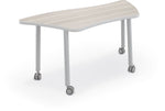 Mooreco Akt Table – Wavy Trapezoid, Laminate Top, 29