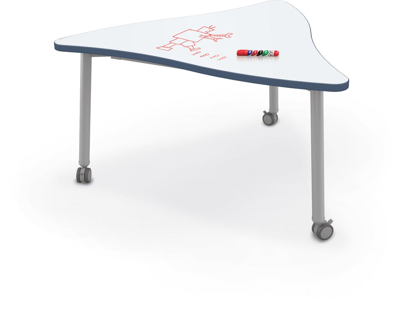Mooreco Akt Table – Wavy Triangle, Laminate Top, 29" Height - SchoolOutlet