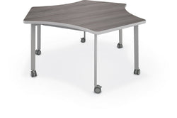 Mooreco Akt Table – Wavy Cog, Laminate Top, 29" Height
