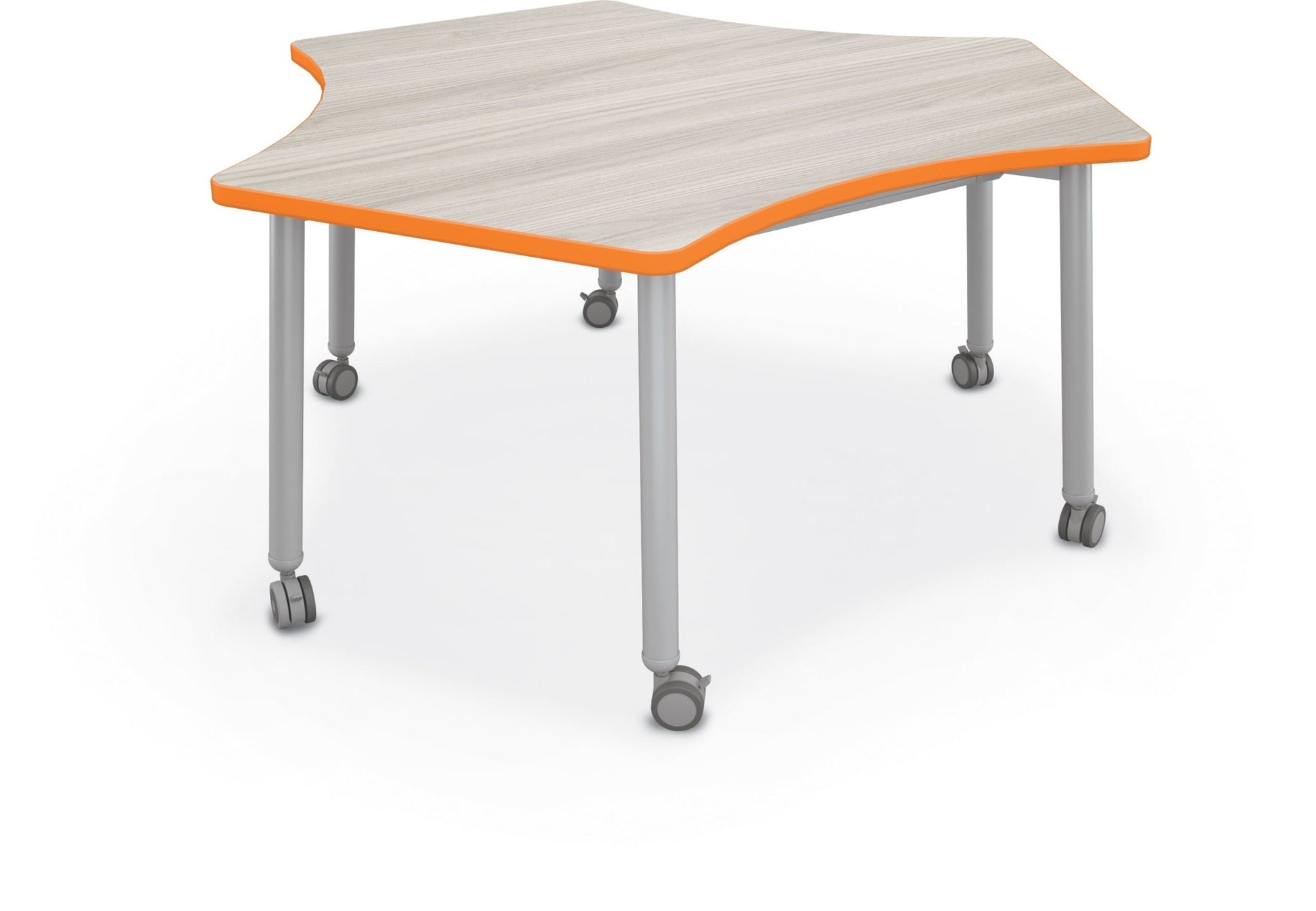 Mooreco Akt Table – Wavy Cog, Laminate Top, 29" Height - SchoolOutlet