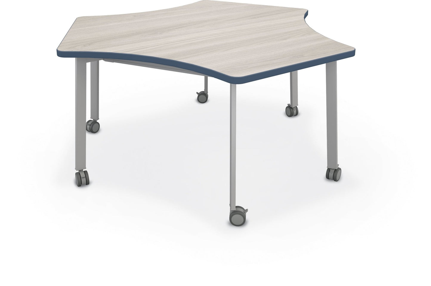 Mooreco Akt Table – Wavy Cog, Laminate Top, 29" Height - SchoolOutlet