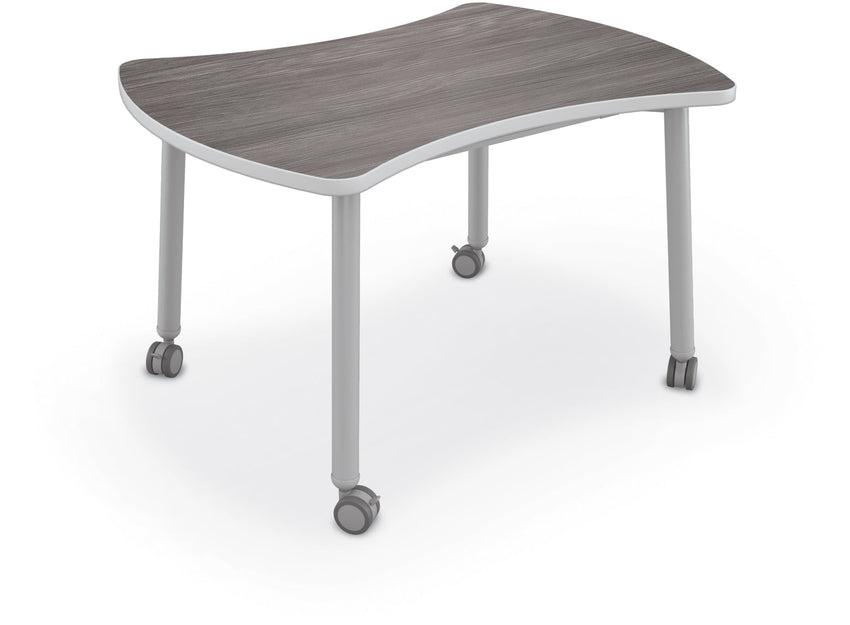 Mooreco Akt Table – Quad, Laminate Top, Fixed Height Available in 29"H, 36"H, or 42"H - SchoolOutlet