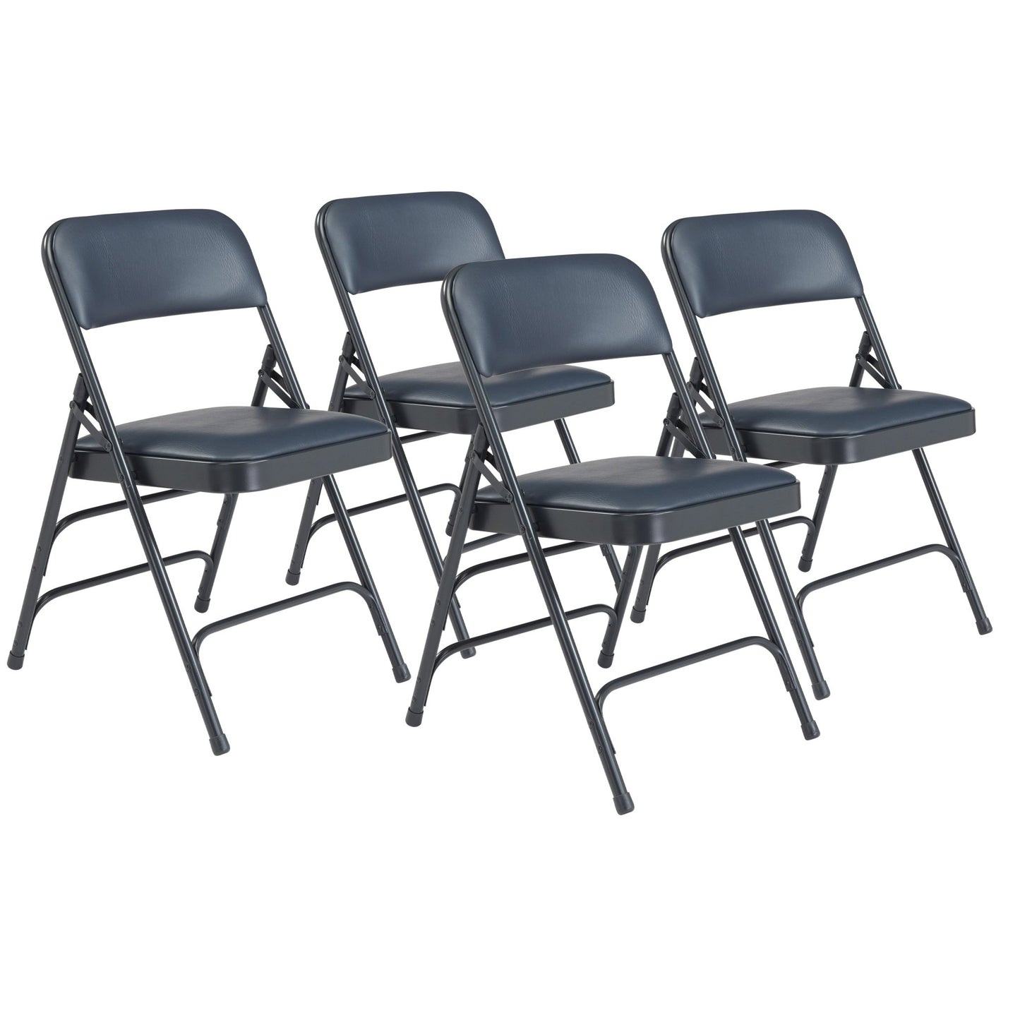 NPS 1300 Series Vinyl Upholstered Premium Folding Chair Triple Brace Double Hinge (National Public Seating NPS-1300) - SchoolOutlet