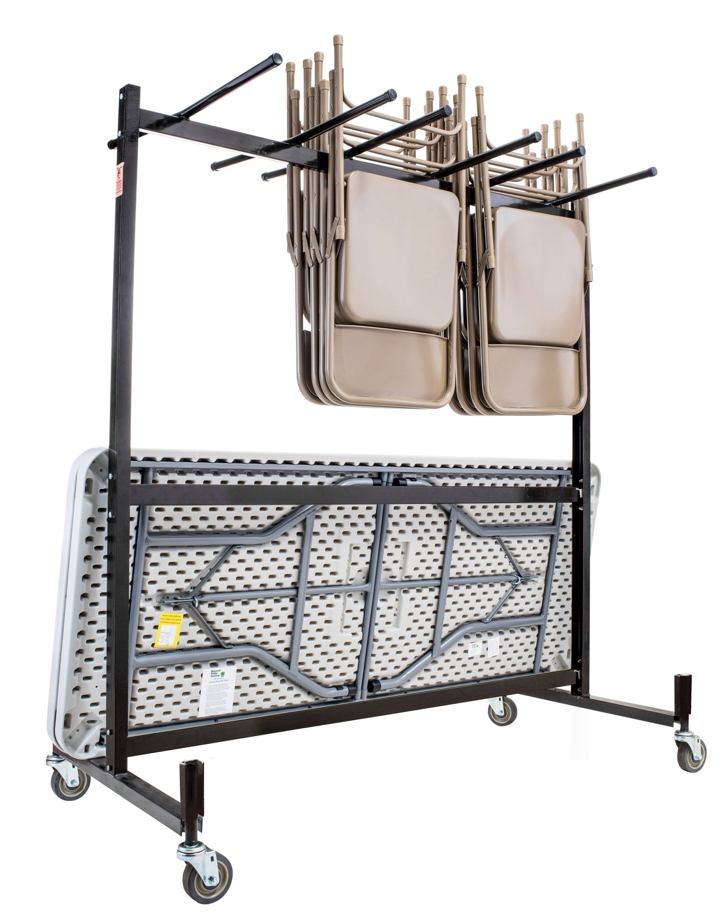 NPS Table & Chair Storage Truck Folding Chair Dolly (National Public Seating NPS-42-8) - SchoolOutlet