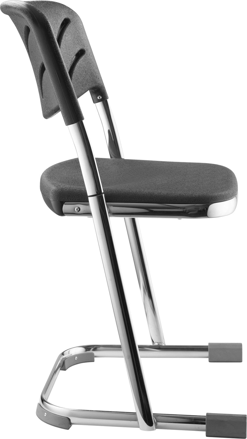 NPS Elephant Z-stool 18" H Stool with Blow Molded Seat and Backrest for Science Labs, Classrooms, Industrial Shops (National Public Seating NPS-6618B) - SchoolOutlet