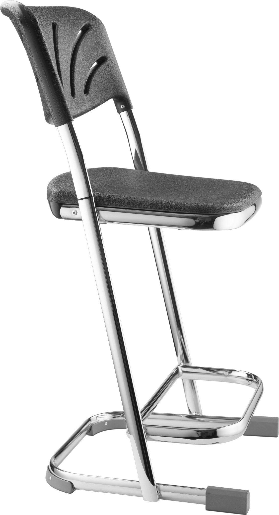 NPS Elephant Z-stool 22" H Stool with Blow Molded Seat and Backrest (National Public Seating NPS-6622B) - SchoolOutlet