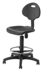 Lab and Science Shop Stool Polyurethane Seat and Backrest adjusts 22