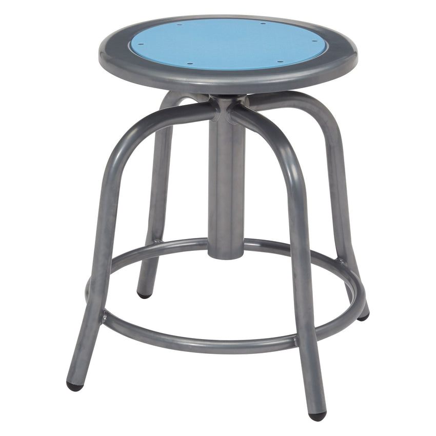 NPS 6800 Series 18" - 24" Adjustable Height Designer Swivel Stool (National Public Seating NPS-6800) - SchoolOutlet