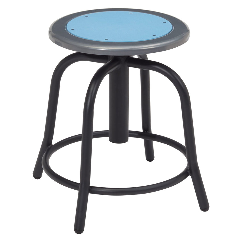 NPS 6800 Series 18" - 24" Adjustable Height Designer Swivel Stool (National Public Seating NPS-6800) - SchoolOutlet