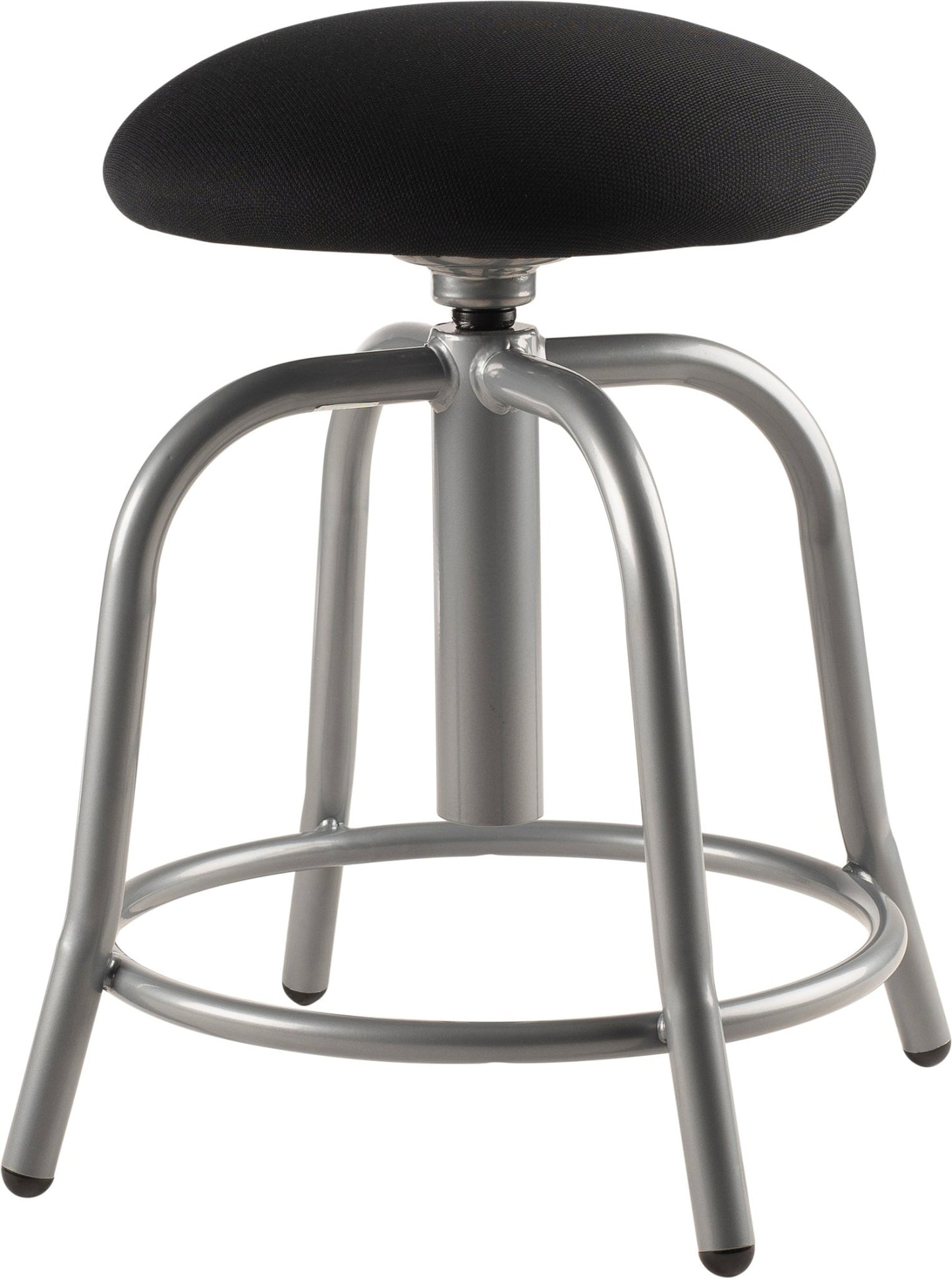 NPS 6800 Series 18" - 25" Adjustable Height Designer Stool, 3" Fabric Padded (National Public Seating NPS-6800S) - SchoolOutlet