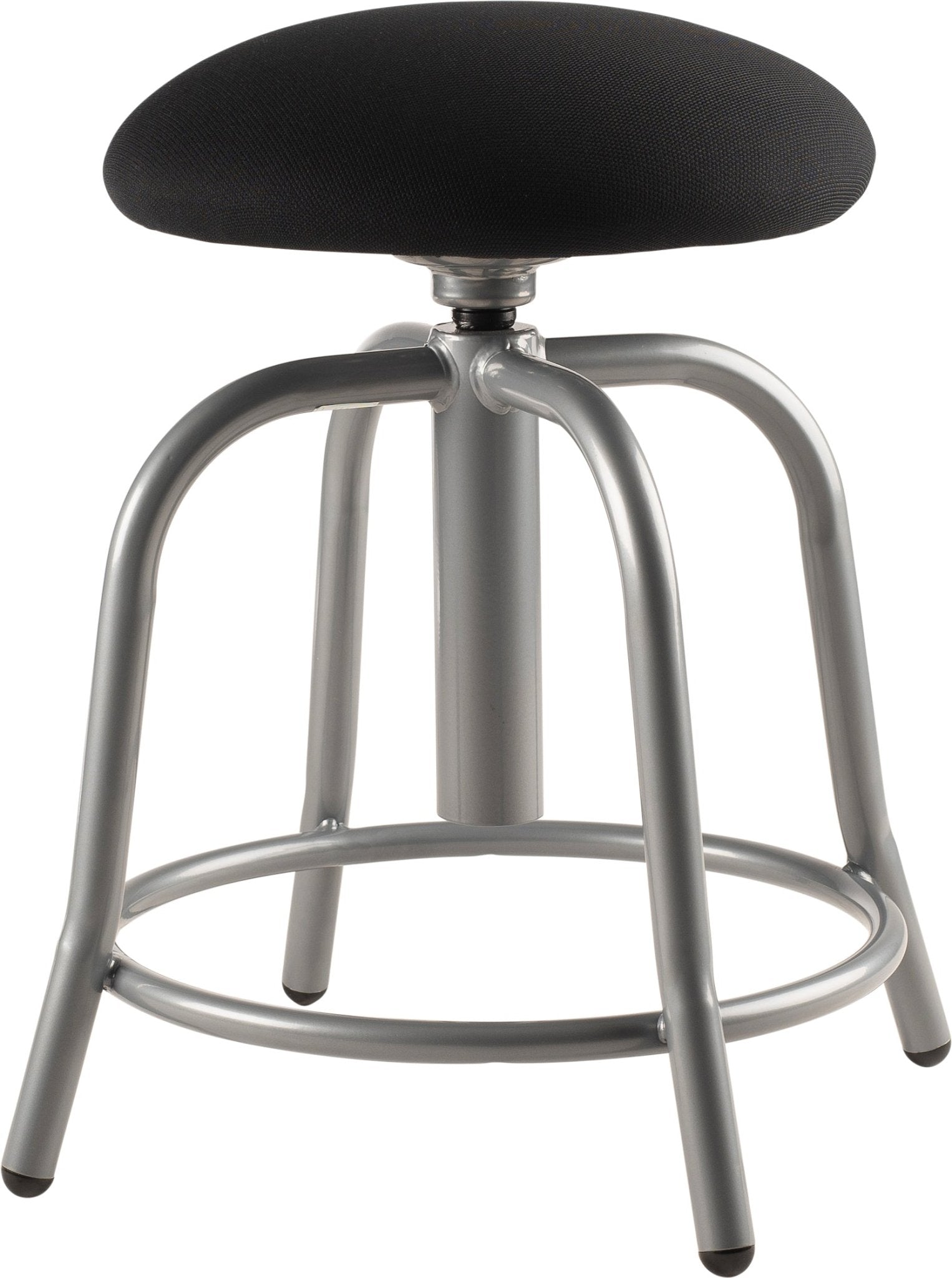 NPS 6800 Series 18" - 25" Adjustable Height Designer Stool, 3" Fabric Padded (National Public Seating NPS-6800S) - SchoolOutlet