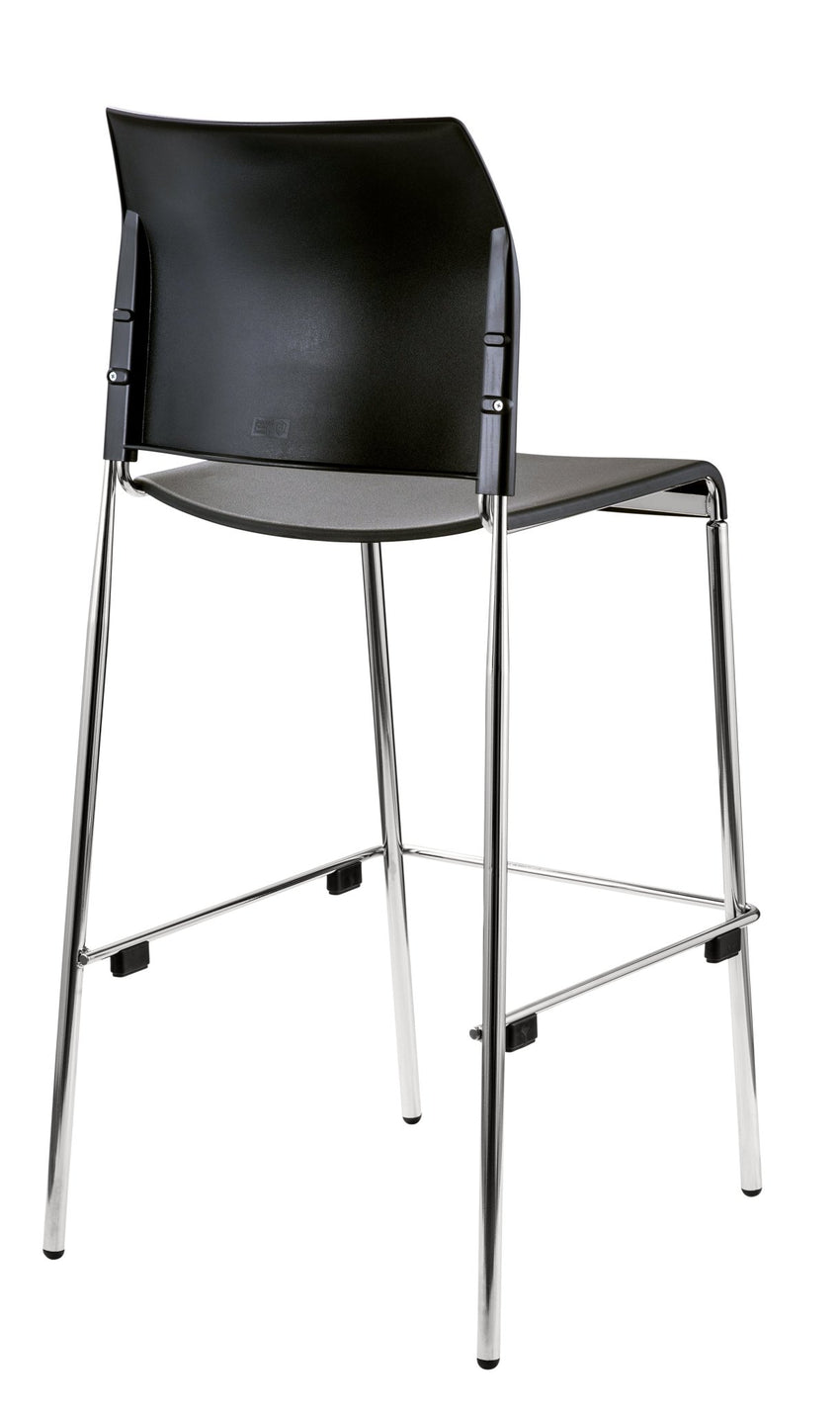 NPS 8800 Series Cafetorium Plastic Barstools - Plastic Seat (National Public Seating NPS-8810B-11-10) - SchoolOutlet