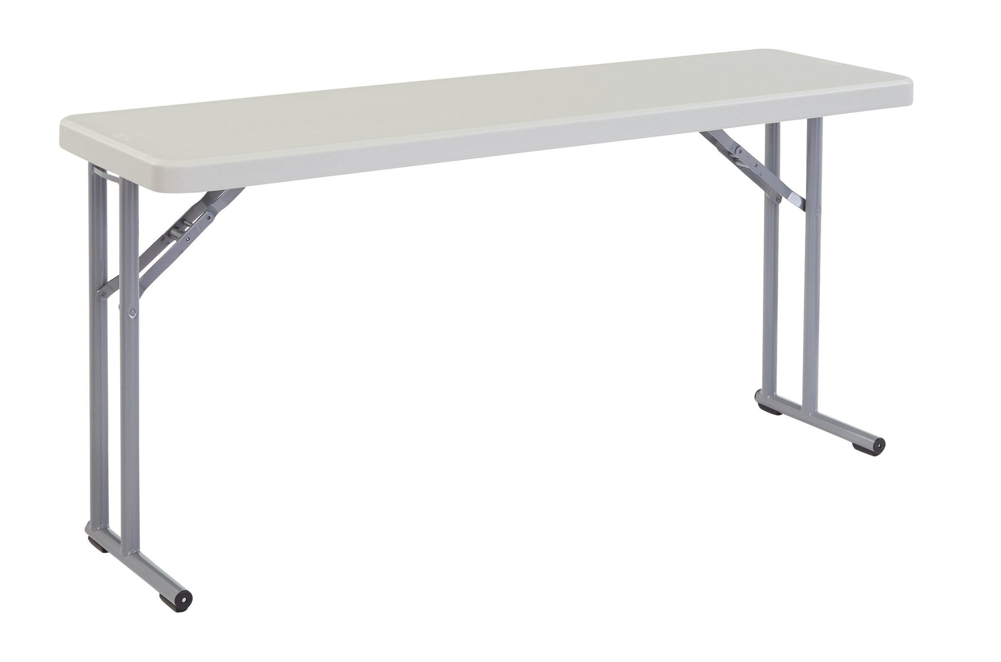 NPS Lightweight Plastic Folding Training Table - 18"W x 61"L (National Public Seating NPS-BT1860) - SchoolOutlet
