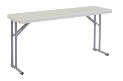 NPS Lightweight Plastic Folding Training Table - 18"W x 60"L (National Public Seating NPS-BT1860)
