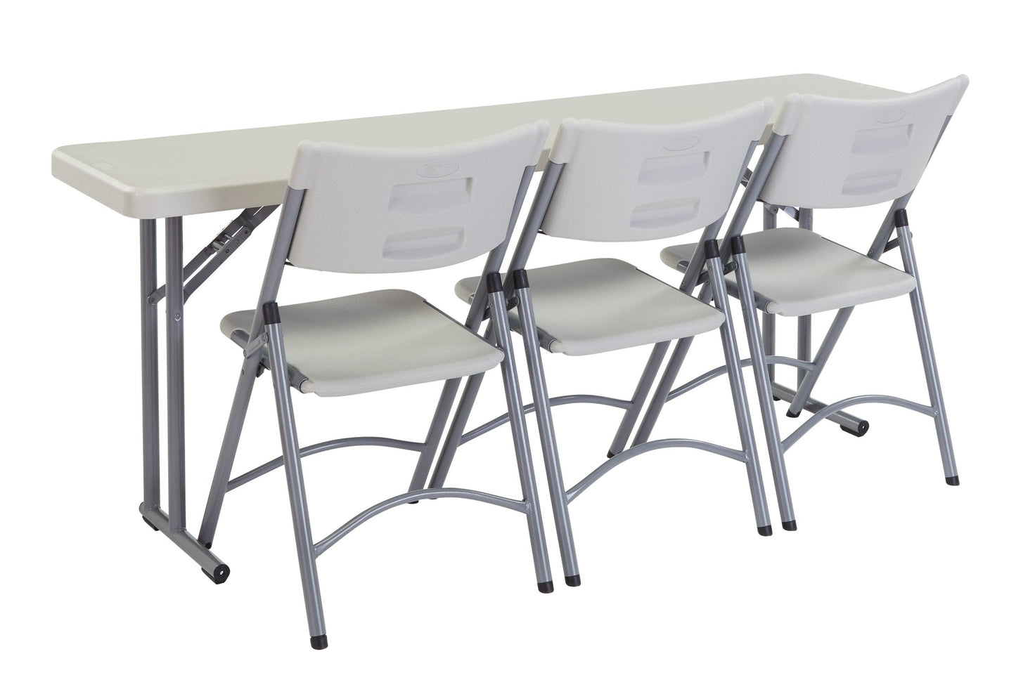 NPS Lightweight Plastic Folding Training Table - 18"W x 72"L (National Public Seating NPS-BT1872) - SchoolOutlet