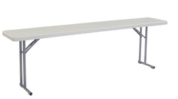 NPS Lightweight Plastic Folding Training Table - 18"W x 96"L (National Public Seating NPS-BT1896)