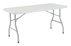 NPS Lightweight Plastic Top Folding Table - 30"W x 60"L (National Public Seating NPS-BT3060)