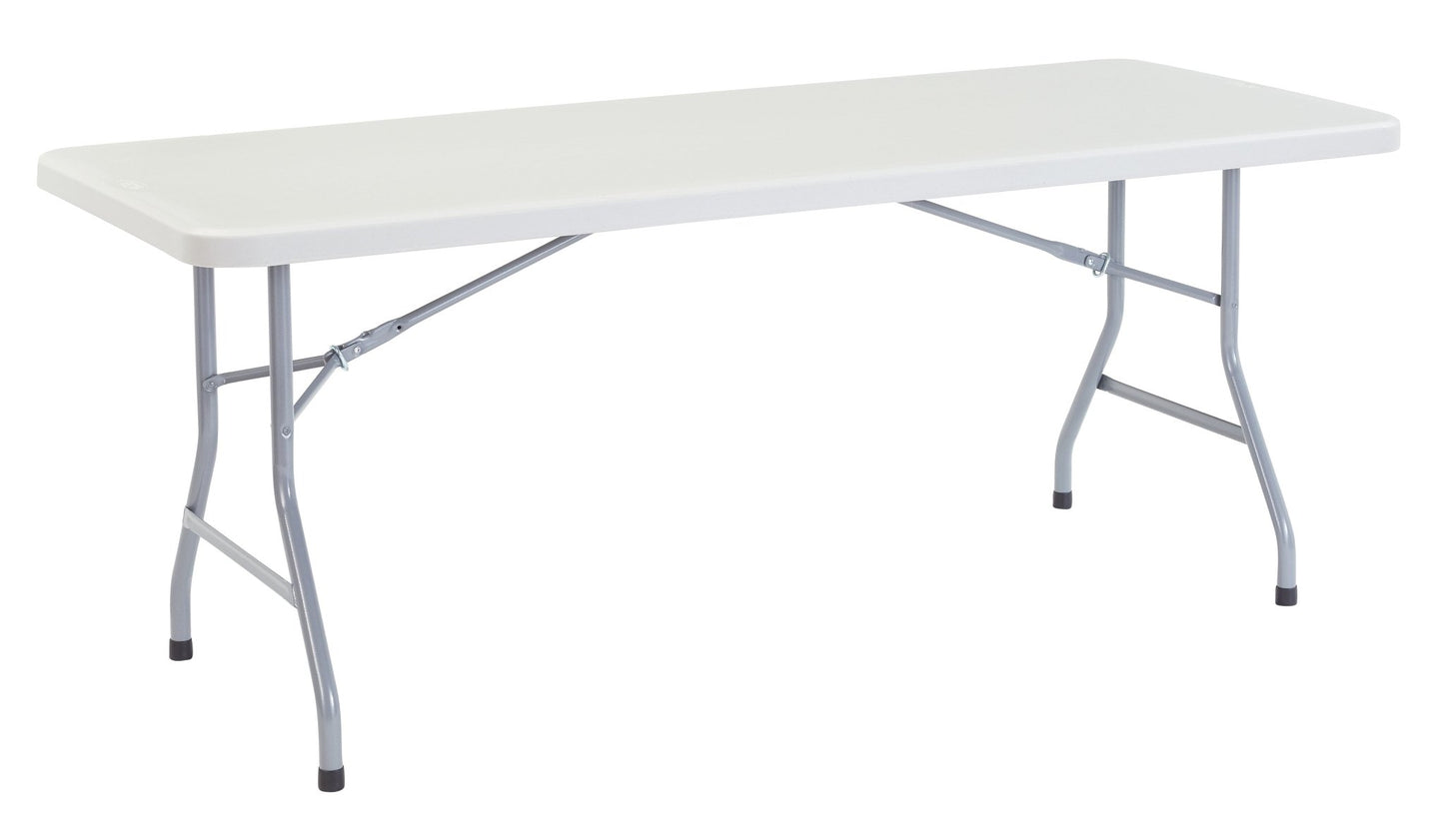 NPS Lightweight Plastic Top Folding Table - 30"W x 72"L (National Public Seating NPS-BT3072) - SchoolOutlet