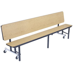 NPS 7' Mobile Convertible Bench Unit - 84"L x 29"W (National Public Seating NPS-CBG84)