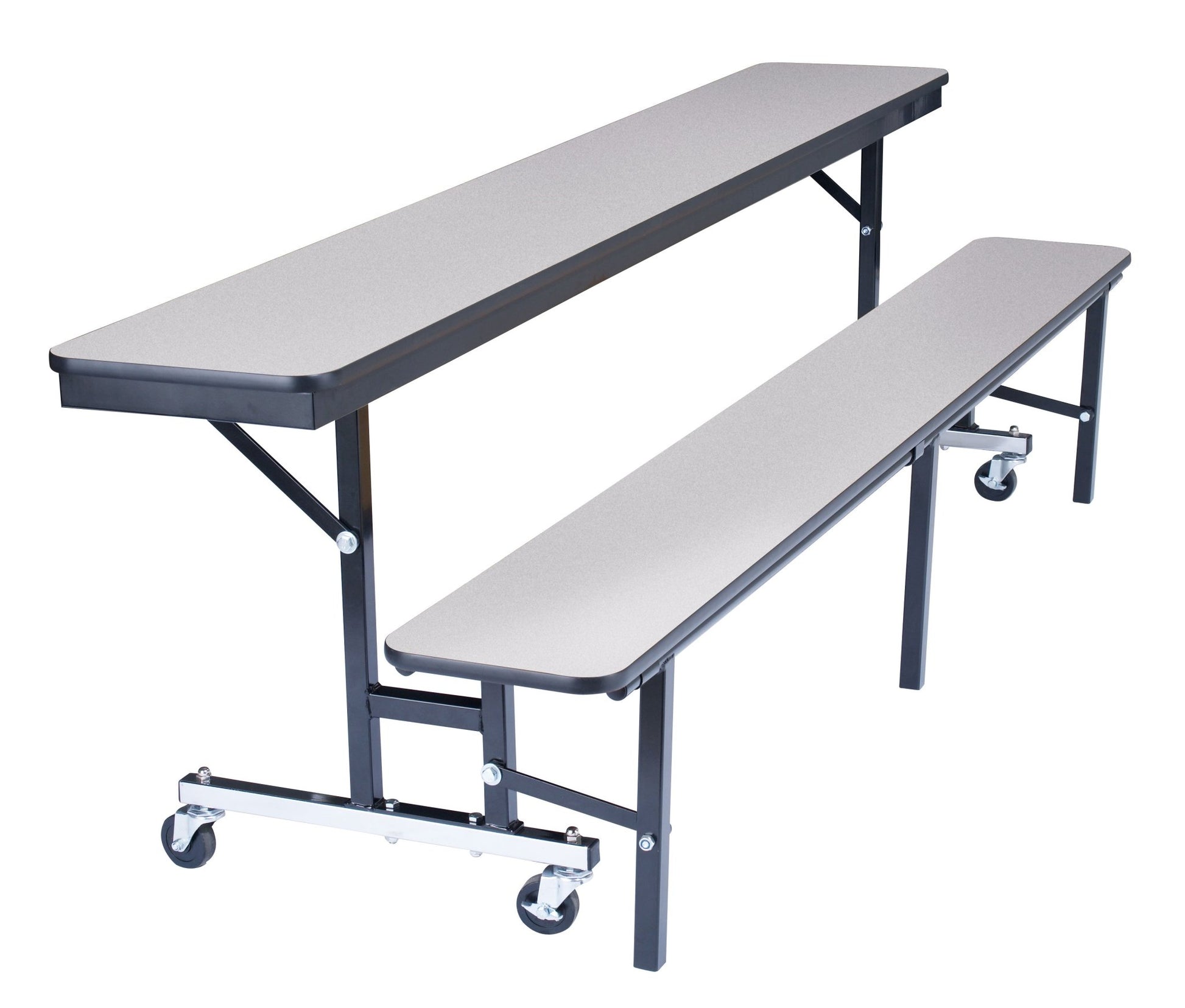 NPS 8' Mobile Convertible Bench Unit - 96"L x 29"W (National Public Seating NPS-CBG96) - SchoolOutlet