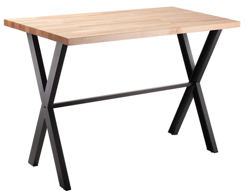 NPS CLT3060B2BB - Collaborator Table, 30" x 60", Rectangle, 42" Height, Butcherblock top (National Public Seating NPS-CLT3060B2BB) - SchoolOutlet