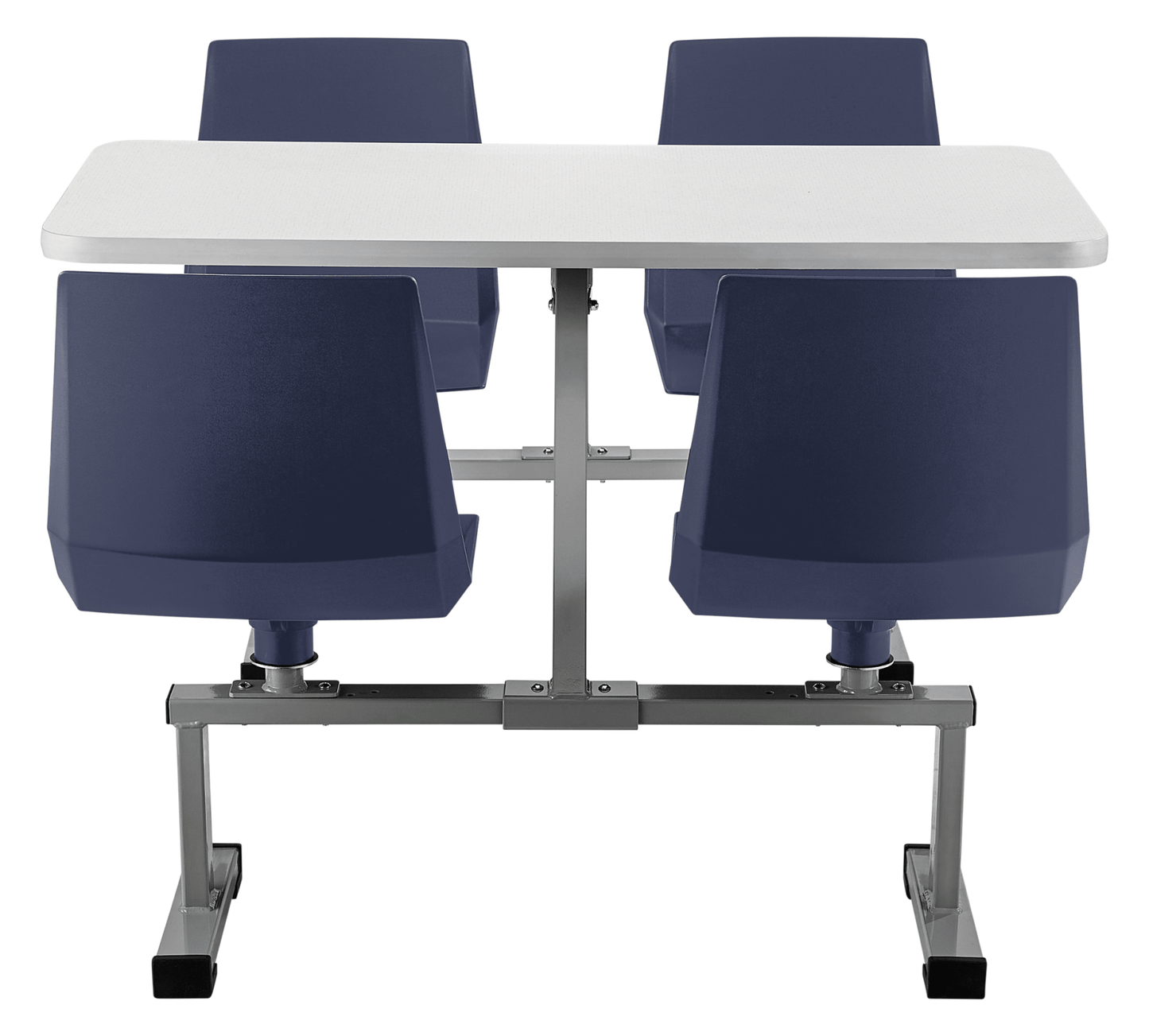 NPS Cluster Swivel Booth, 24x48, HPL Top (National Public Seating NPS-CSBG2448-HPL) - SchoolOutlet