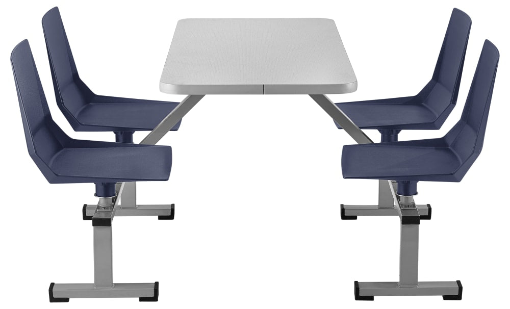 NPS Cluster Swivel Booth, 24x48, HPL Top (National Public Seating NPS-CSBG2448-HPL) - SchoolOutlet