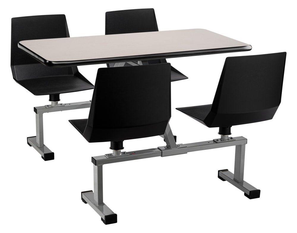 NPS Cluster Swivel Booth, 24x48, HPL Top (National Public Seating NPS-CSBG2448-HPL) - SchoolOutlet