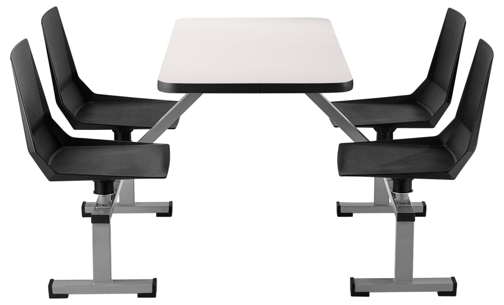 NPS Cluster Swivel Booth, 24x48, Whiteboard Top (National Public Seating NPS-CSBG2448-WB) - SchoolOutlet