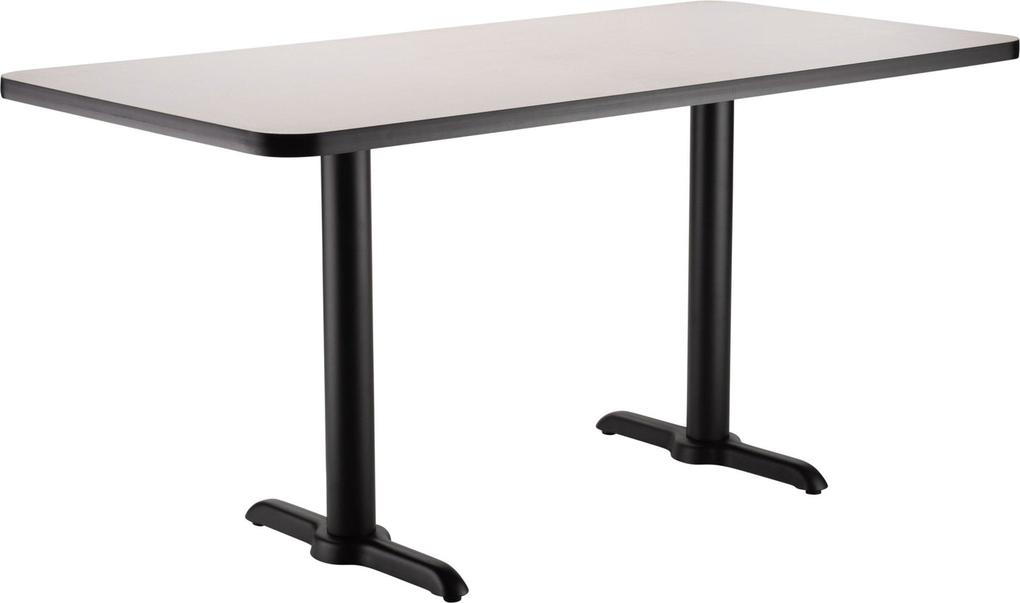 NPS CT23048TD - NPS Cafe Table, 30"x48" Rectangle, "T" Base, 30" Height (National Public Seating NPS-CT23048TD) - SchoolOutlet