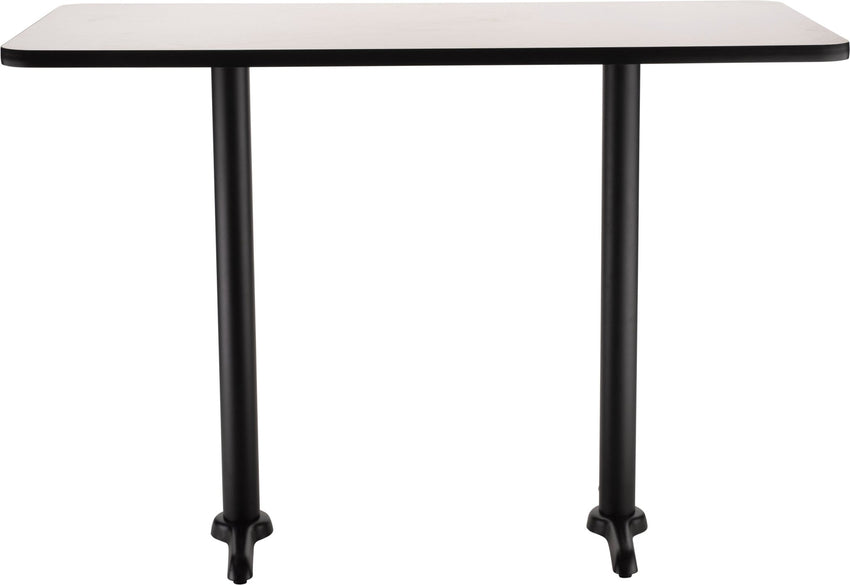 NPS CT23060TB - NPS Cafe Table, 30"x60" Rectangle, "T" Base, 42" Height (National Public Seating NPS-CT23060TB) - SchoolOutlet