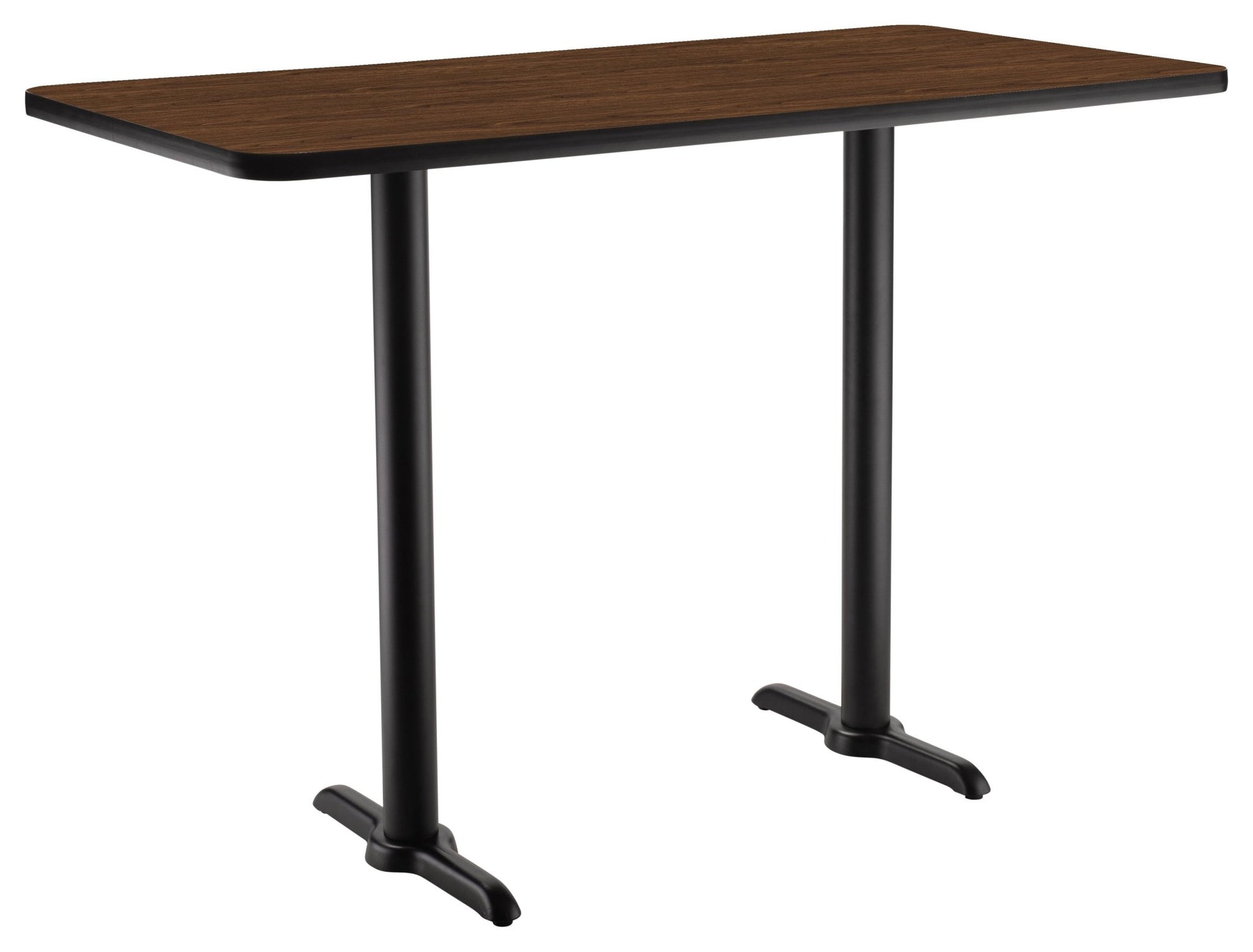 NPS CT23060TB - NPS Cafe Table, 30"x60" Rectangle, "T" Base, 42" Height (National Public Seating NPS-CT23060TB) - SchoolOutlet