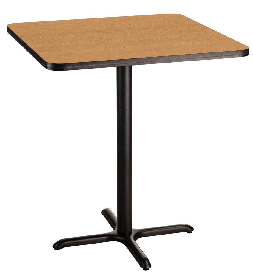 NPS CT32424XB - NPS Cafe Table, 24" Square, "X" Base, 42" Height (National Public Seating NPS-CT32424XB) - SchoolOutlet