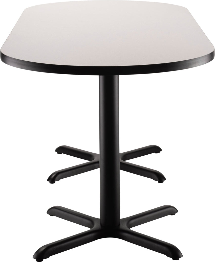 NPS CT43072XD - NPS Cafe Table, 30"x72" Racetrack, "X" Base, 30" Height (National Public Seating NPS-CT43072XD) - SchoolOutlet