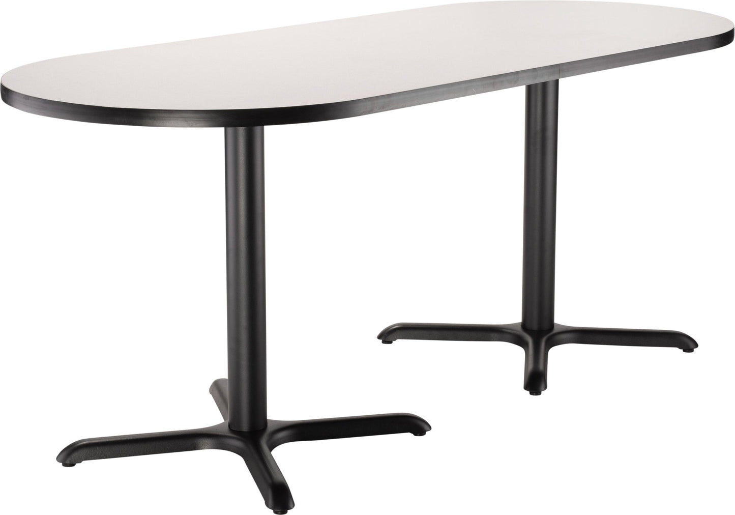 NPS CT43072XD - NPS Cafe Table, 30"x72" Racetrack, "X" Base, 30" Height (National Public Seating NPS-CT43072XD) - SchoolOutlet