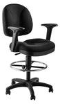 NPS Comfort Task Stool with Arms, 24.5