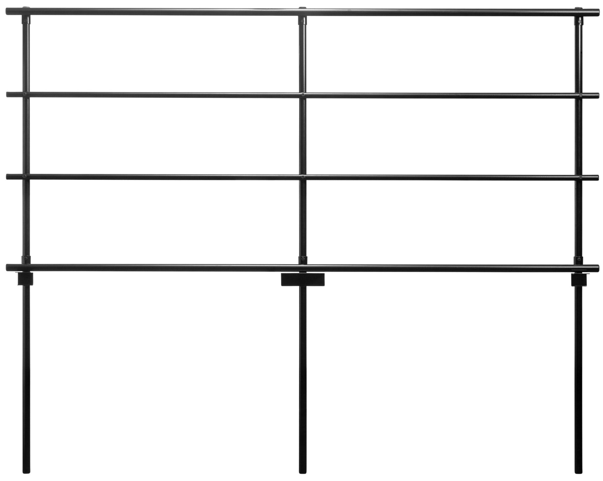 NPS Back Guardrail for 18" x 32" Straight Risers (National Public Seating NPS-GRR32S) - SchoolOutlet