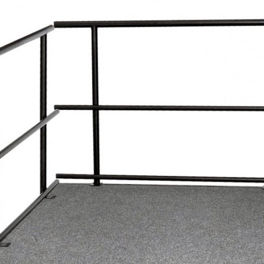 NPS 30"W Guard Rails for Stages (National Public Seating NPS-GRS30) - SchoolOutlet