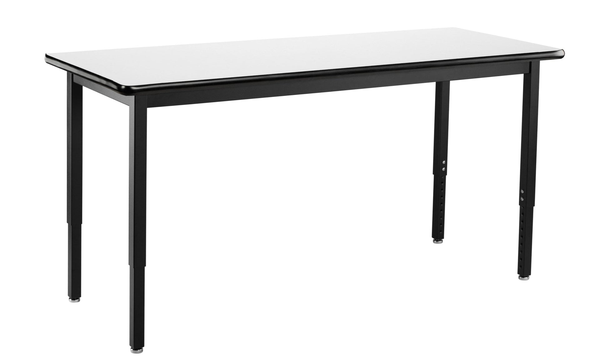 NPS Height Adjustable Utility Table, 24" X 48", Whiteboard Top (NationalPublic Seating NPS-HDT3-2448W) - SchoolOutlet