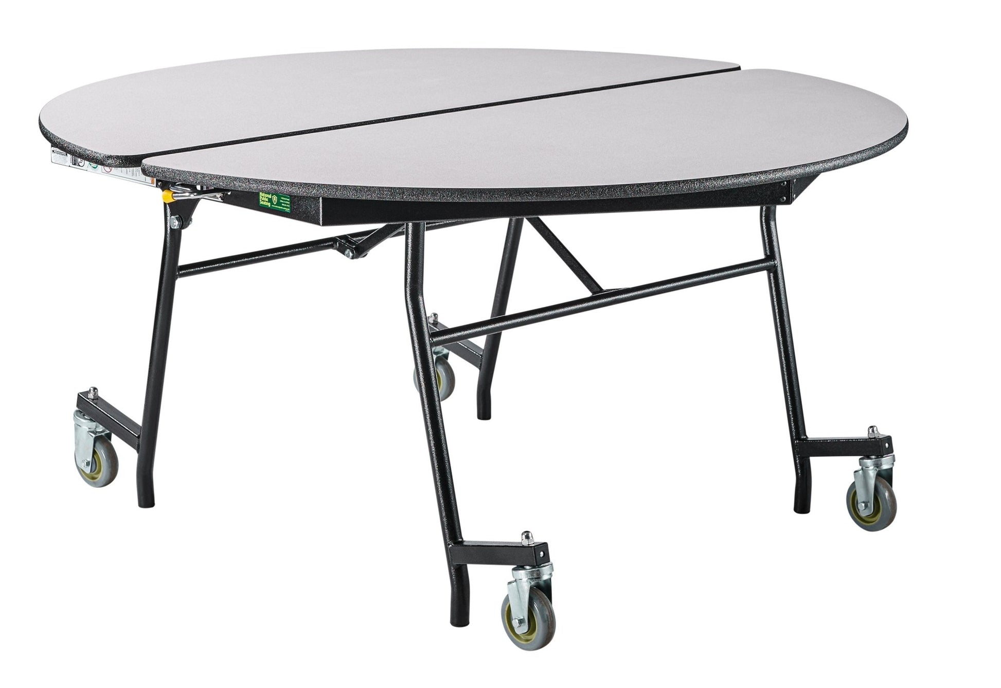 NPS Mobile Cafeteria Round Table Shape Unit - 60" W x 60" L (National Public Seating NPS-MT60R) - SchoolOutlet