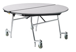 NPS Mobile Cafeteria Round Table Shape Unit - 60" W x 60" L (National Public Seating NPS-MT60R)