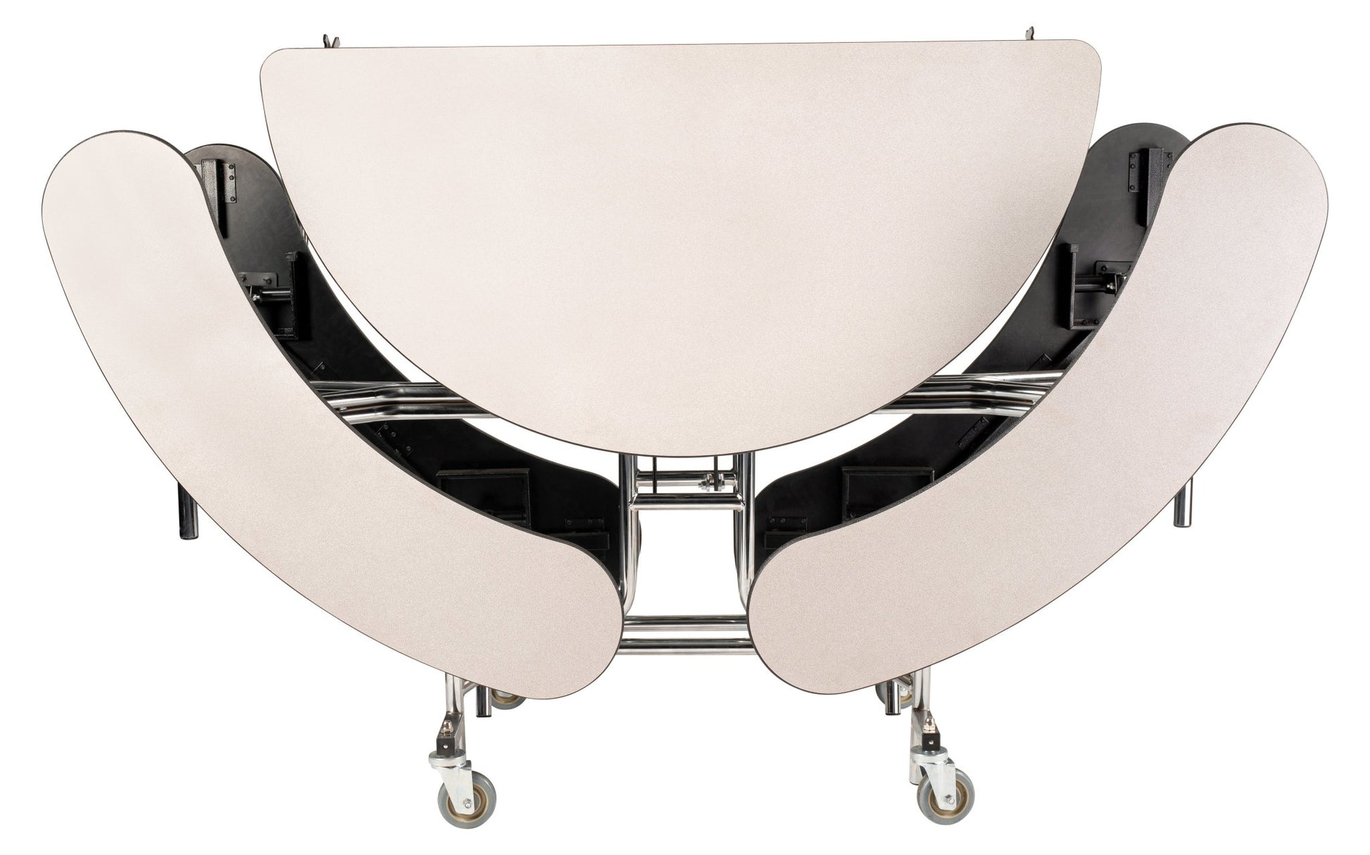 NPS Mobile Cafeteria 60" Round Bench Unit - Seats 8-12 (National Public Seating NPS-MTR60B) - SchoolOutlet