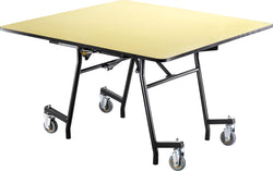 NPS MTSSF Series 48" Square Easyfold Mobile Table (National Public Seating NPS-MTSSF-48Q)