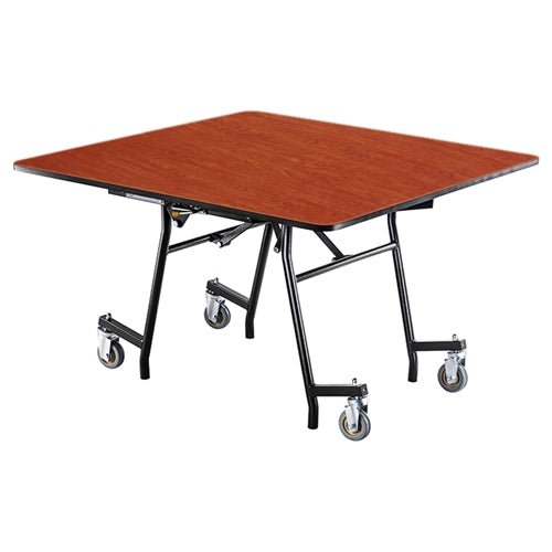 NPS MTSSF Series 48" Square Easyfold Mobile Table (National Public Seating NPS-MTSSF-48Q) - SchoolOutlet