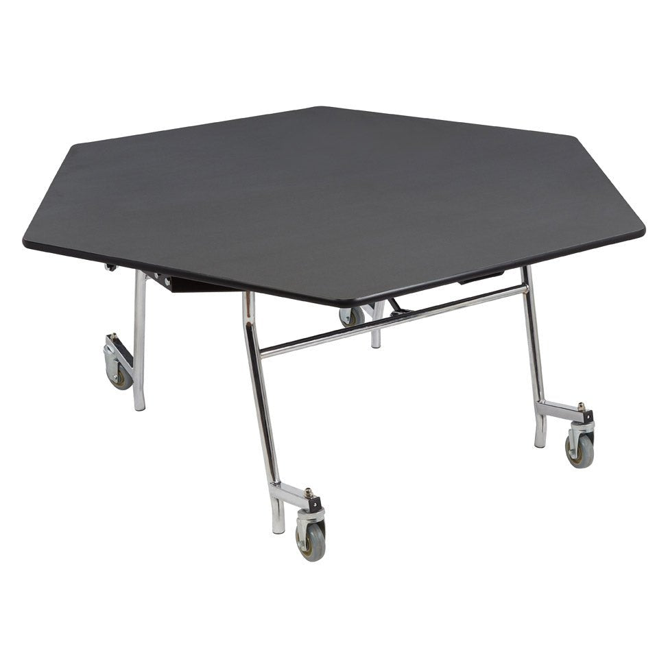 NPS EasyFold 60" Hexagon Table (National Public Seating NPS-MTSSF-60H) - SchoolOutlet
