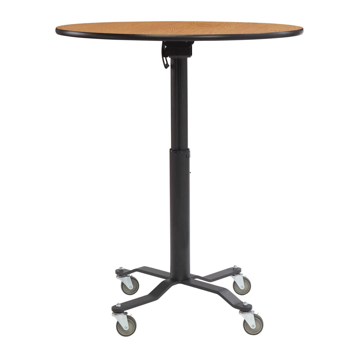 NPS Cafe Time II Table, 24" Round, High Pressure Laminate Top, MDF Core, ProtectEdge (NationalPublic Seating NPS-PCT124MDPE) - SchoolOutlet